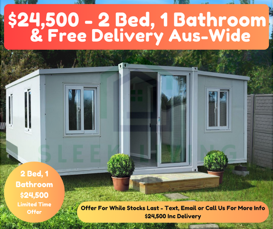 FREE DELIVERY - 2 Bedroom, 1 Bath Relocatable Expandable Tiny Home / Granny Flat